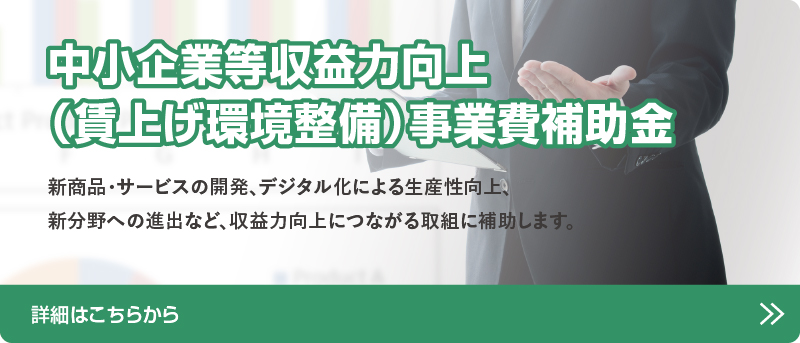 中小企業等収益力向上（賃上げ環境整備）事業費補助金
